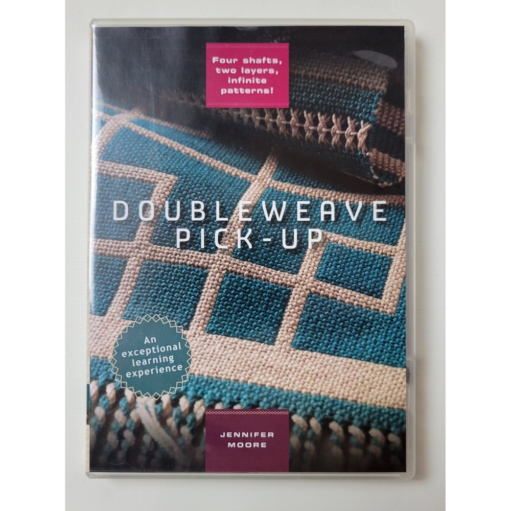 Double Weave Pick-Up Weaving DVD by Jennifer Moore Interweave Press Techniques